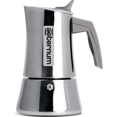 Aeternum Caffettiera Moka Acciao Inox 18/10 - Divina 4 Tazze
