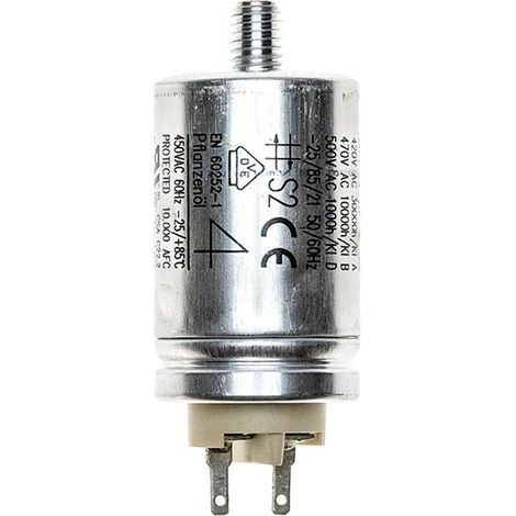 Brötje Kondensator 4miF 400V db mit Flachsteckeranschluss, 611732 (1/2)