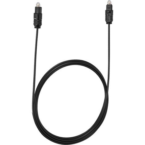 Câble Optique Numérique Toslink 2m pour Home Cinéma, TV, Barre de Son et Systèmes Audio (1/4)