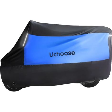 Funda para motocicleta, resistente a la intemperie, con tiras reflectantes, azul-L (1/2)