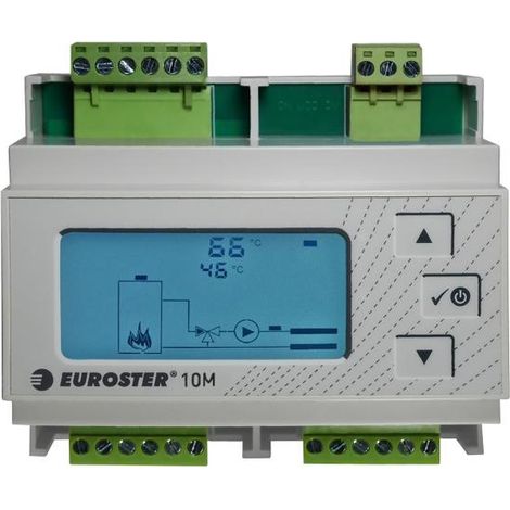 Euroster 10M - Attuatore per valvola miscelatrice e regolatore per pompa di riscaldamento centralizzato con funzione di controllo della fonte di calore
