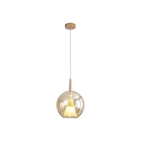 Mantra Lámpara colgante de bola de cristal ELSA oro ø25cm E27 (1/3)