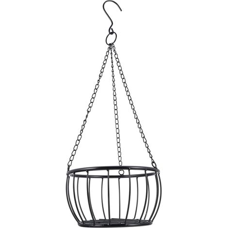 Wrought iron hanging planters Metal hanging planters Wall planters Antique iron hanging vases