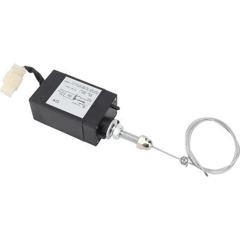 Solenoïde d'arrêt moteur 24V DC, vanne de coupure carburant pour groupe électrogène diesel, accessoire d'extinction (1/5)