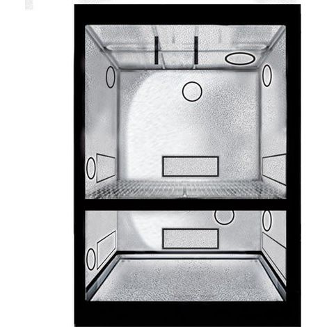 Chambre de culture Dual 100 x 100 x 200 cm - Black Silver (1/6)