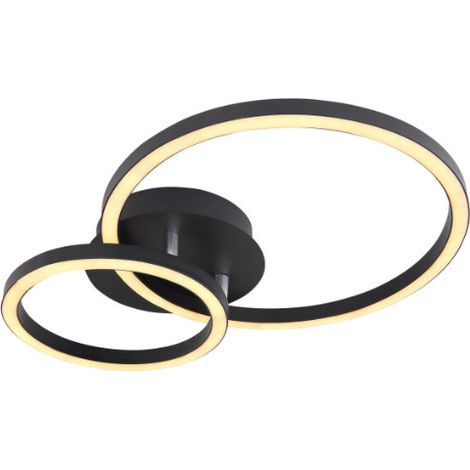 Globo - deckenleuchte - Reggy - schwarz - metall - LED - (1/5)