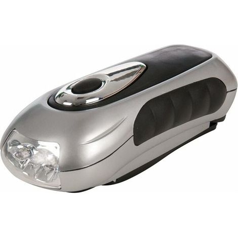 Lampe-torche à manivelle Aucune batterie requise, écologique, pour le camping, la randonnée (1/5)