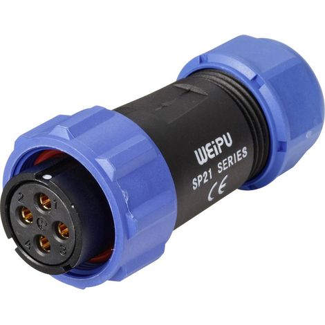 Weipu SP2110 Connecteur Circulaire Femelle 4 Pôles IP68 (1/3)