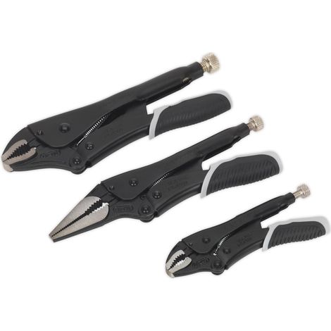 Sealey Premier Black Quick Release Locking Pliers Set 3pc AK6863B