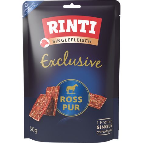 Rinti Hundesnack Singlefleisch Ross pur 50 g Hundeleckerlis