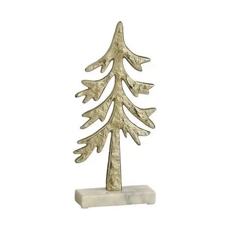Champagnerfarbenes Weihnachtsbaum-Dekor 14 × 5 × 31 cm