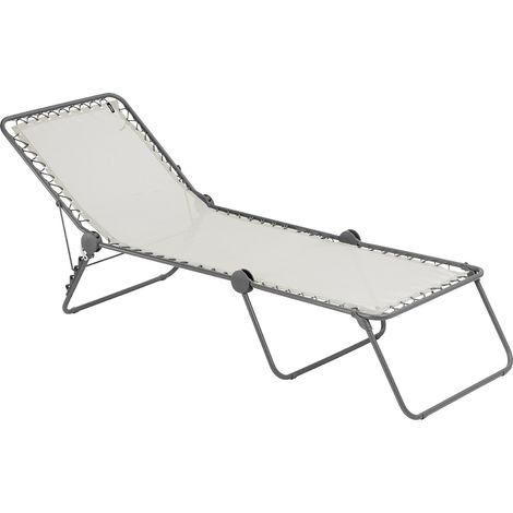 Klappbare Sonnenliege / Gartenliege - Siesta L - Batyline® Iso - Beige Seigle - Lafuma Mobilier (1/2)