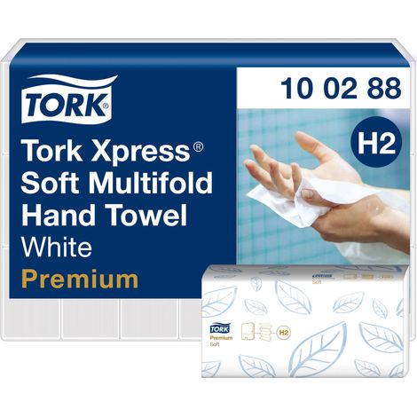 Tork 100288 Xpress Asciugamani Intercalati Premium Soft Quick Dry, Bianco (1/5)