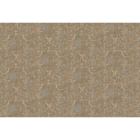 Papier peint panoramique salon vintage marron Tapisserie panoramique beige & marron Papier peint panoramique barock idéal chambre adulte (1/2)