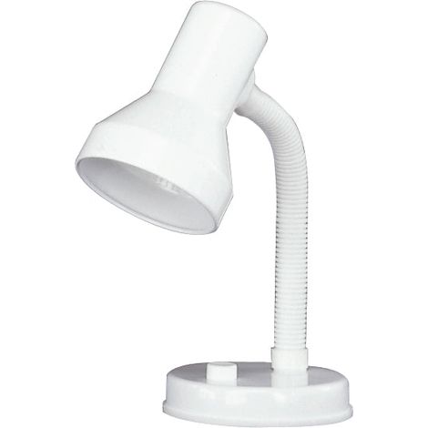 Lampada tavolo da Interno E14 in Plastica Bianco