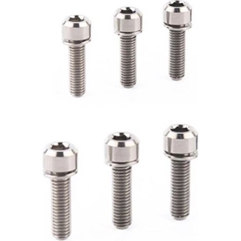 Lot De 6 Vis Colorées En Titane Pour Guidon De Vtt M5 X 18 Mm (Titane) (1/5)
