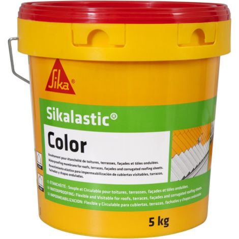 [SIN USAR] SIKA SikaLastic Color Revestimiento flexible impermeable para techos - Blanco - 5 kg