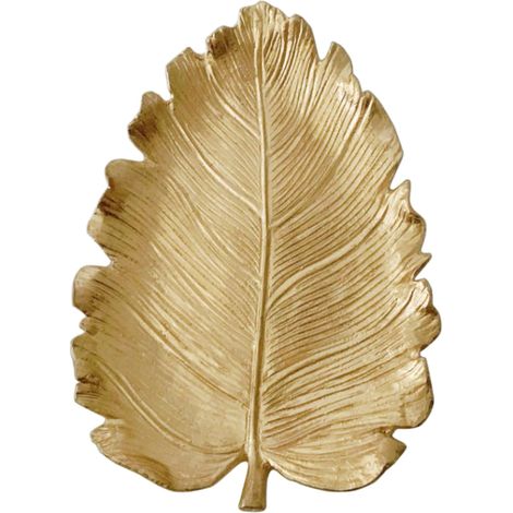Bandeja De Hoja - Resina Duradera - Diseño Natural Para Decoración Y Almacenamiento - 1 Unidad (1/5)