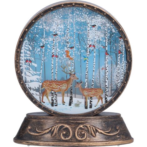 Lumière de Noël LED, lampe tableau de Noël, décoration de fête, élan, lampe de bureau. (1/5)