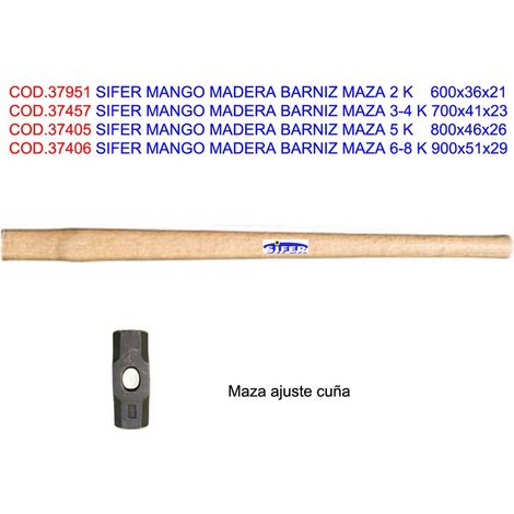 Sifer Vernis Manche Bois Masse 3-4 K 700x41x23 avec Cale