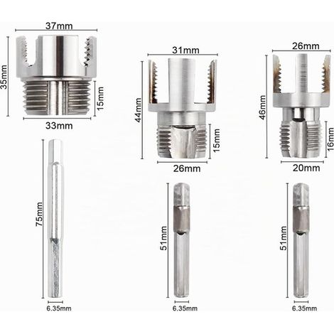 Treki Pipe Thread Tool Pipe Tap for PVC/PPR Pipes 1/2" (1/4)