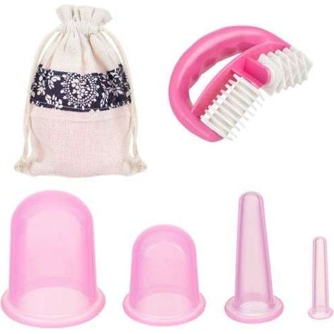 Chinese silicone cups with massager - set (1/5)