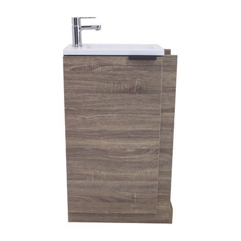 ONDEE ZEN - Lave-mains WOODY - 57cm - Bois - Mélaminé - Livré en kit (1/8)