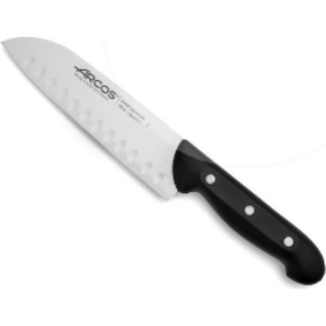 FPLUS cuchillo santoku 180mm maitre arcos , El cuchillo Santoku Serie Maitre 170 mm tiene un diseño asiático ideal para la preparación de carnes, pescado y verduras.