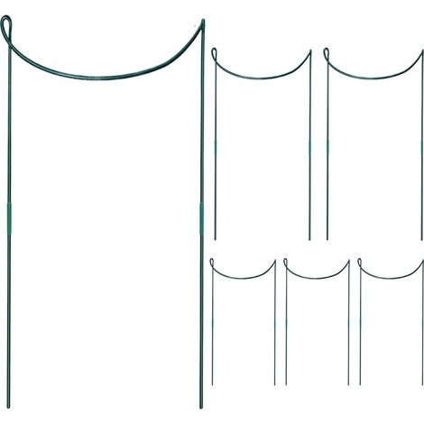 Lot de 6 Tuteurs pour d'intérieur - en métal Inoxydable - Accessoire de (1/5)