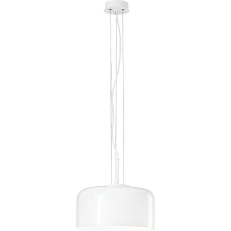 Sospensione Gibus Bianca 1Xe27 30X15Cm - Fan Europe