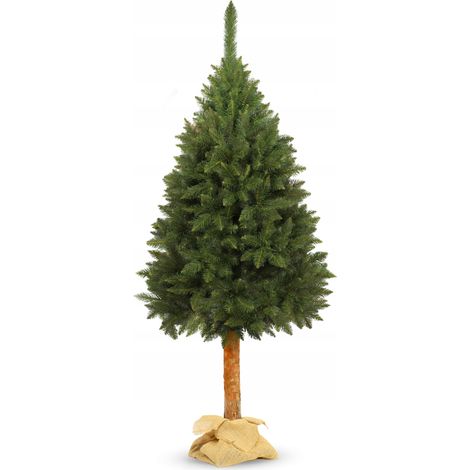 KADAX Weihnachtsbaum, künstlicher Christbaum 220 cm aus PVC-Kunststoff, Fichte mit Stamm, O ca. 110 (1/5)
