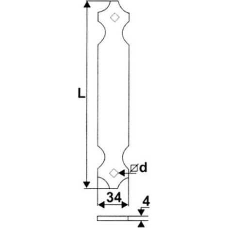 Té paumelle aluminium pour croisillon finition noir 9005 - TORBEL (1/3)