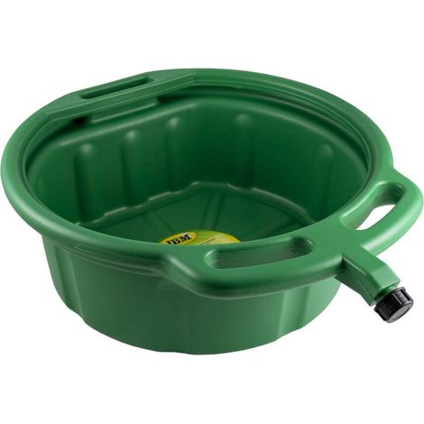 Vaschetta di scarico fluidi e antigelo da 18 litri - verde