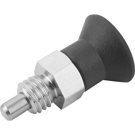 KIPP Arretierbolzen ECO kurze Variante Gr. 3 D1=M16x1,5 D=8 Form (1/3)