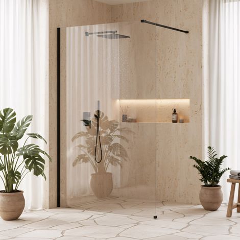 Paroi de douche Rea Flexi Transparent / Black 120 (1/5)