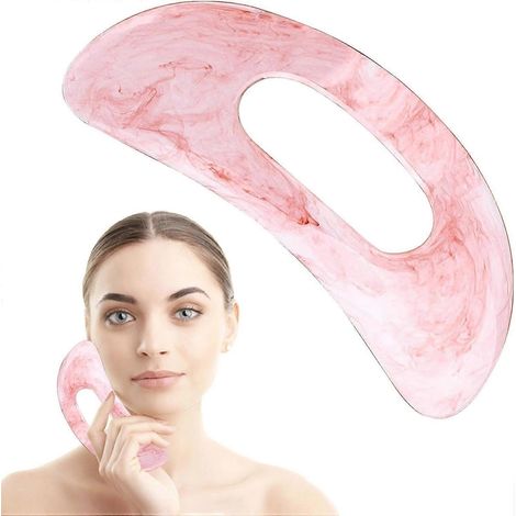 Gua Sha Massagegerät, großes tragbares Lymphdrainage-Massagegerät aus Kunstharz, Gua Sha Schabewerkzeug mit Griff (1/4)