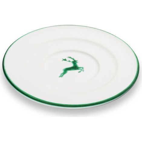 Gmundner Keramik Grüner Hirsch, Soucoupe Cappuccino (Ø14cm) (1/2)