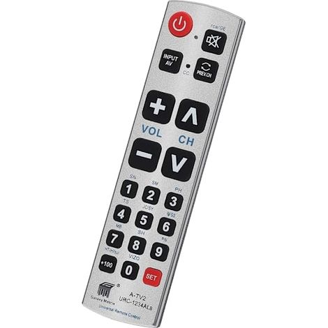 Télécommande avec gros boutons pour les seniors, télécommande extra large, simple et facile à utiliser (1/3)