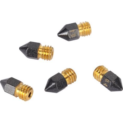 2 Pièces Buse Hotend en Acier Trempé 0.2mm et 0.4mm pour Bambu Lab X1, Remplacement pour Imprimante 3D (1/5)