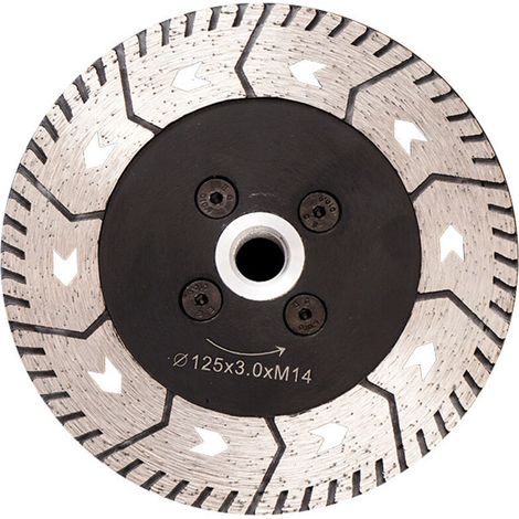 Disque Diamant 125MM Lame de Scie Double Lame pour Couper et Moudre Béton Marbre Granit
