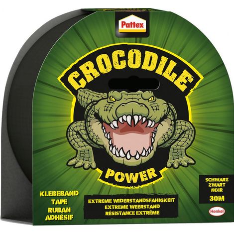 Nastro adesivo Pattex Crocodile nero 30m (confezione da 8) (1/2)