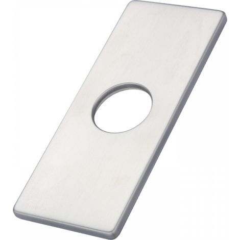 Couvercle de trou Plaque de pont Rosace de robinet d'évier de cuisine monotrou, Plaque de pont carrée Rosace en acier inoxydable pour couvrir les trous de montage inutilisés, Rosace de robinet (1/5)