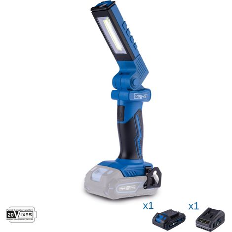 Arbeitslampe LED 20V Akku 2.0Ah und Ladegerat ixes Scheppach c-wl20-x