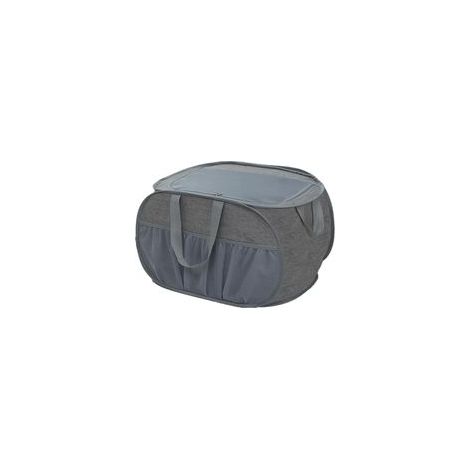(37 x 37 x 60 cm)Panier à linge pop up avec couvercle pliable Panier à linge pliable avec poignée Panier de rangement pour chambre d'enfant, camping et voyage Étanche