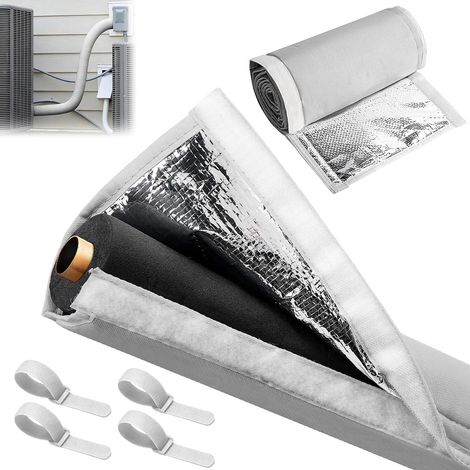 Gaine isolante 3 couches alu tuyau climatisation extérieur (1/4)