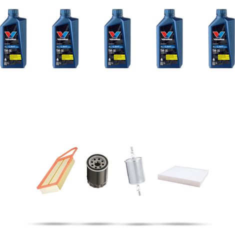 Kit tagliando 4 FILTRI e 5L OLIO compatibile con Peugeot 407 3.0 24v 155kw dal 2004 (1/5)