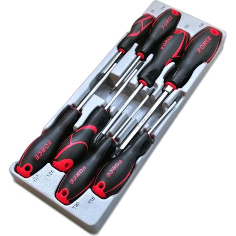 Set di cacciaviti a stella Torx con punte, assortimento di 8 cacciaviti