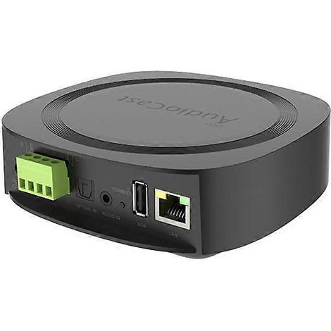Audiocast- und Bluetooth-V5.0-Multiroom-Funkverstärker, Musikempfänger, AirPlay- und DLNA-kompatibler Adapter, Lautsprecher, Mikrofon, TV, US-Stecker (1/5)