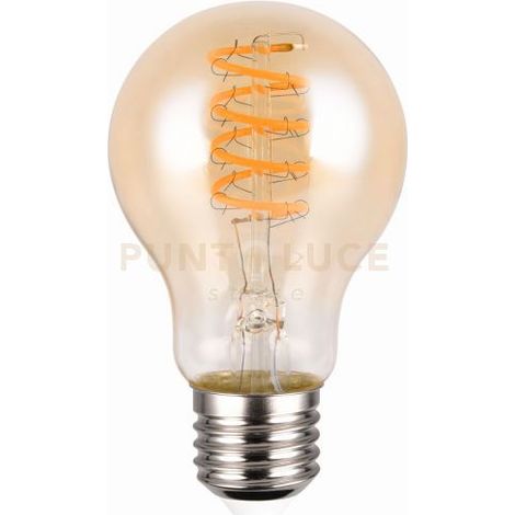 LAMPADINA ATTACCO E27 GOCCIA AMBRA DIMMERABILE CON INTERRUTTORE 7W · 400lm, 1800K