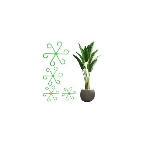Ensemble de Supports pour Plantes - 8 Support Plantes Interieur - Aide à Grimpante Monstera et Supports pour Plantes - Tuteurs pour Plantes d'Intérieur, Plantes Vivaces et Fleurs (4, Vert) (1/5)